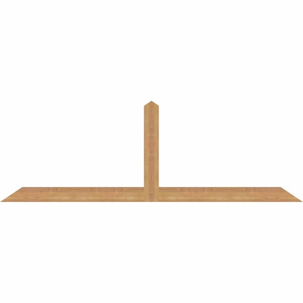 Ekena Millwork Portland Smooth Timber Gable Bracket, Western Red Cedar, 72"W x 24"H x 1 1/2"D x 3 1/2"F, 8/12 Pitch GBW072X24X0204POR00SWR - main